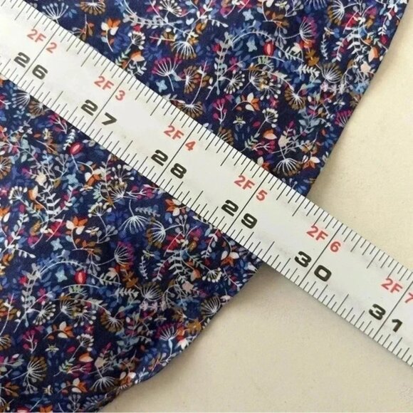 English Laundry Button Up Shirt Short Sleeve Stretch Fitted Casual Blue Medium - Picture 15 of 16